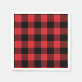 Red and Black Buffalo Karo Pattern Serviette (Vorderseite)