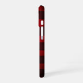 Red and Black Buffalo Plaid Pattern iPhone 16 Hülle (Linke Seite)