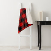 Red and Black Buffalo Plaid Sherpa Blanket Sherpadecke (Beispiel)