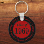 Red and Black Class of 1969 Geschenke oder Ihre FA Schlüsselanhänger (Vorderseite)