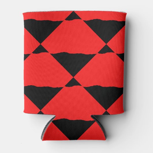 Red and black contemporany art background dosenkühler (Vorderseite)