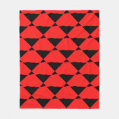 Red and black contemporany art background fleecedecke (Vorderseite)