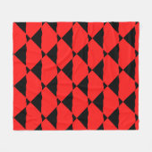 Red and black contemporany art background fleecedecke (Vorderseite (Horizontal))