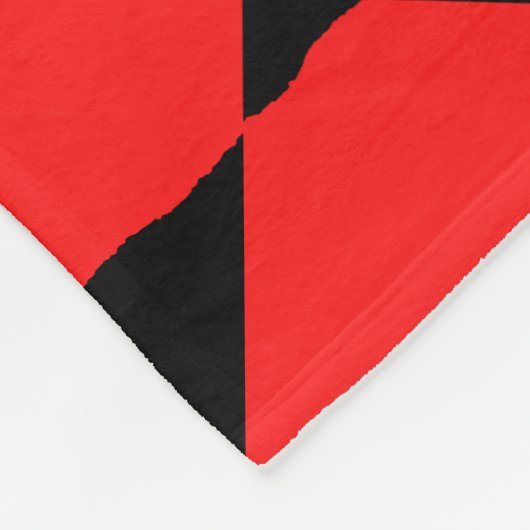 Red and black contemporany art background fleecedecke (Ecke)