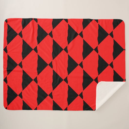 Red and black contemporany art background sherpadecke (Vorderseite (Horizontal))