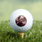 Red and Black Fanged Smile Vampire Anime Girl Golfball (Insitu T-Shirt)