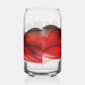 Red and Black Game day Dosenglas (Rechts)