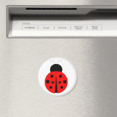 Red and Black Ladybug Magnet (In Situ (Geschirrspüler))