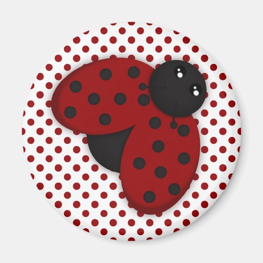 Red and Black Ladybug Magnet (Vorne)