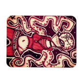 Red and Black No Peace Alien Magnet (Horizontal)