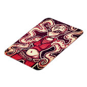 Red and Black No Peace Alien Magnet (Linke Seite)