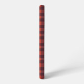 Red and Black Plaid Checkered Pattern Samsung Galaxy Hülle (Linke Seite)