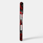 Red and Black Plaid with Floral Accent Case-Mate iPhone Hülle (Rückseite / Rechts)