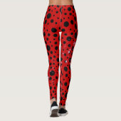Red and black polka dots funny ladybug leggings (Rückseite)