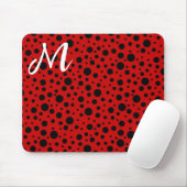 Red and black polka dots funny ladybug mousepad (Mit Mouse)