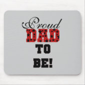 Red and Black Proud Vater to Be Tshirts and Gifts Mousepad (Vorne)