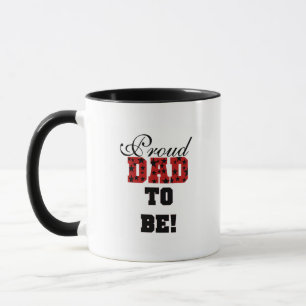 Red and Black Proud Vater to Be Tshirts and Gifts Tasse