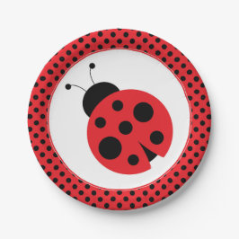 Red and Black Punkt Ladybug Party Teller