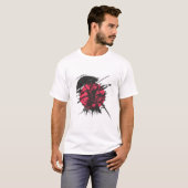 red and black samurai logo printed t shirt (Vorne ganz)