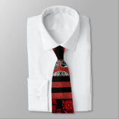 Red And Black Skull Tie Krawatte (Gebunden)