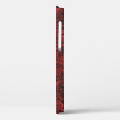 Red and Black Snake Skin Pattern Case-Mate iPhone Hülle (Rückseite / Links)