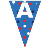 Red and Blue 4. Juli Wimpelkette (Dritte Fahne)