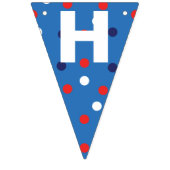 Red and Blue 4. Juli Wimpelkette (Zweite Fahne)