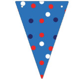 Red and Blue 4. Juli Wimpelkette (Erste Fahne)