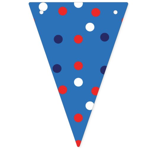 Red and Blue 4. Juli Wimpelkette (Erste Fahne)