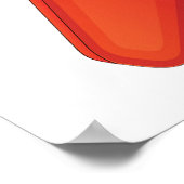 Red and Blue Airplane Poster (Ecke)