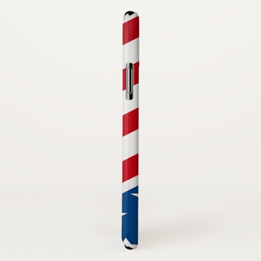 Red and Blue American Flag Muster Case-Mate iPhone Hülle (Hinten/Rechts)