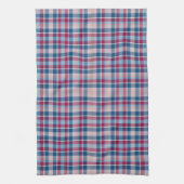Red and Blue Classic Plaid Geschirrtuch (Vertikal)