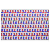 Red and Blue Cowboy Boots on Small Dot Background Stoff (Fat Quarter (45,7 x 55,9 cm))
