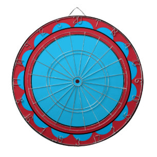 Red and Blue Dart Board Dartscheibe
