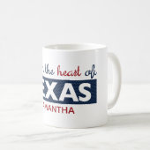 Red and Blue Deep im Herzen von Texas Kaffeetasse (VorderseiteRechts)