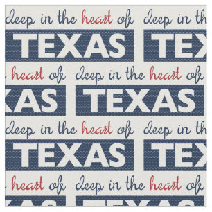 Red and Blue Deep im Herzen von Texas Stoff