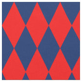 Red and Blue Harlequin Checkered Design  Stoff (Nahaufnahme)