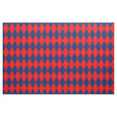Red and Blue Harlequin Checkered Design  Stoff (Fat Quarter (45,7 x 55,9 cm))