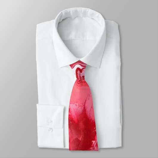 Red and Blue Lava Design Abstrakte Krawatte (Gebunden)