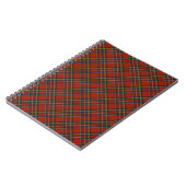 Red and Blue Royal Stewart Scottish Kariert Notizblock (Linke Seite)