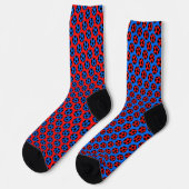 Red and Blue Soccer Socken (Linkes Detail)