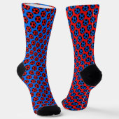 Red and Blue Soccer Socken (Gewinkelt)