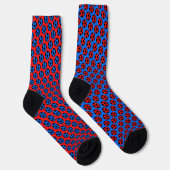 Red and Blue Soccer Socken (Rechts)