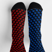 Red and Blue Soccer Socken (Oben)