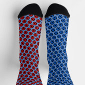 Red and Blue Soccer Socken (Oben)