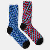 Red and Blue Soccer Socken (Rechts)
