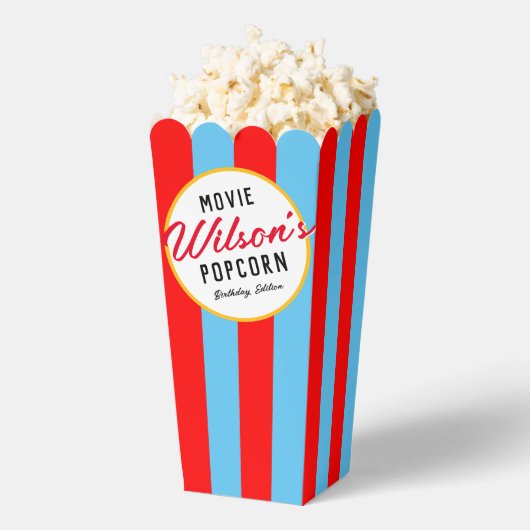 Red and Blue Special Event Movie Night Popcorn Geschenkschachtel (Geplatzt)