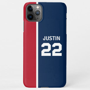 Red and Blue Sports Theme iPhone 11Pro Max Hülle