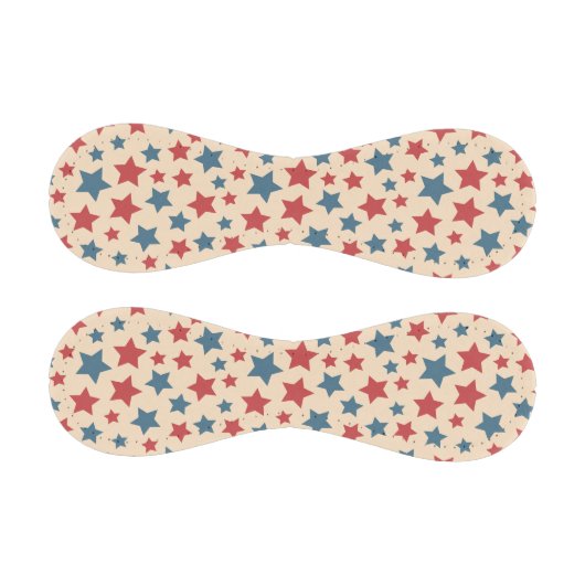 Red and Blue Stars, 4th of July, Beige Background Baseball (Paneele)