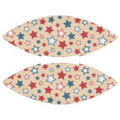 Red and Blue Stars, 4th of July, Beige Background Football (Paneele)